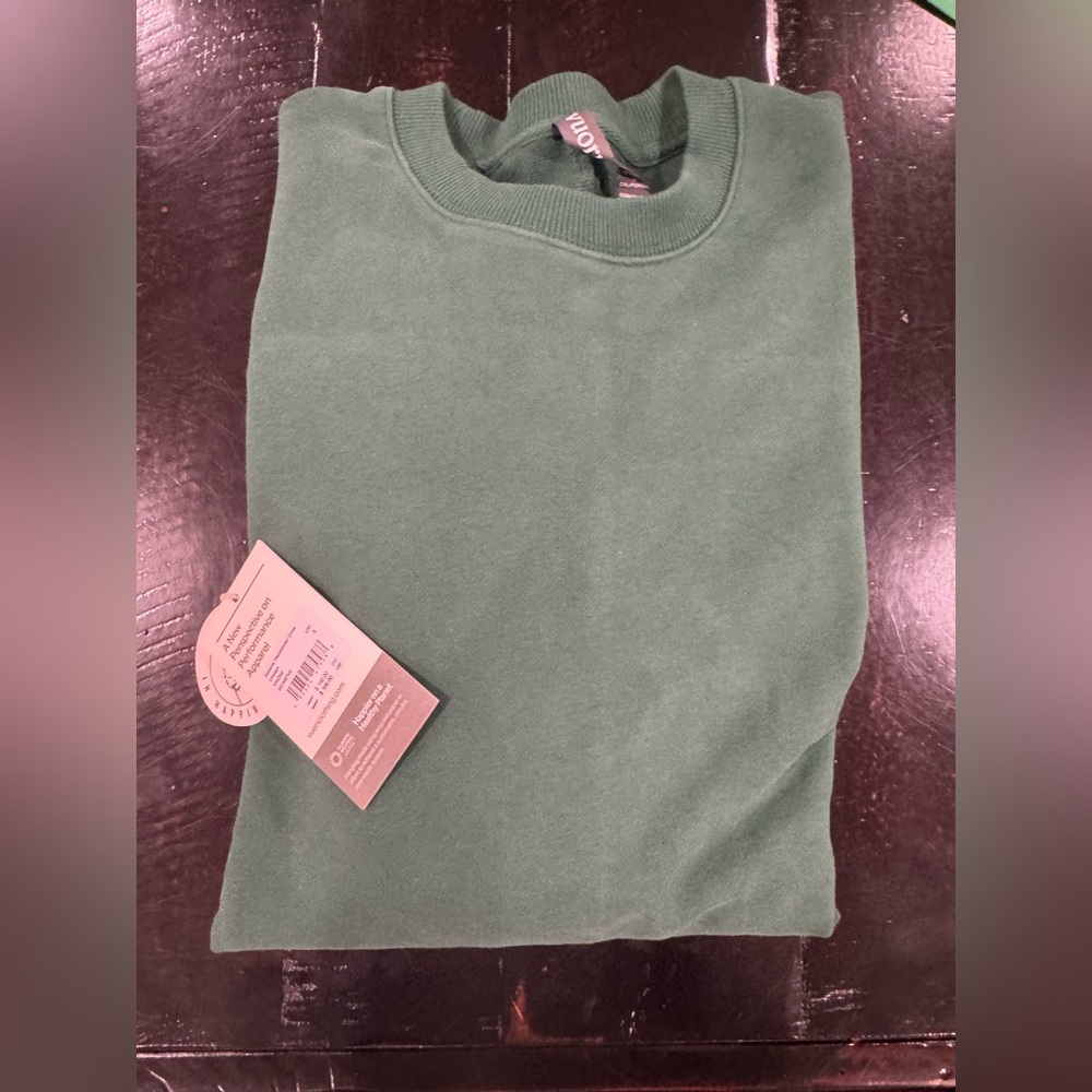 Vuori Sedona Weekender Crew Sweatshirt in Viridian green - Picture 6 of 7